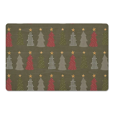 Green Tree Pattern Floor Mat