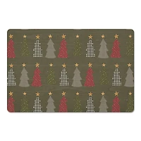 Green Tree Pattern Floor Mat