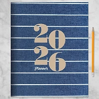 2026 Denim Large Monthly Planner