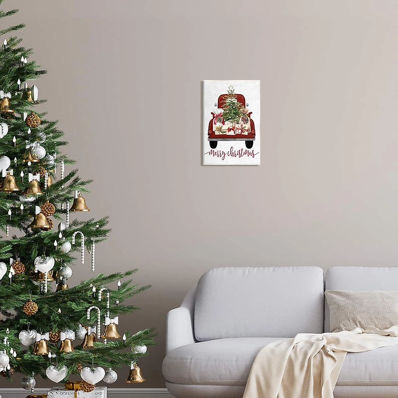 Stupell Industries Merry Christmas Holiday Presents Wall Plaque Art