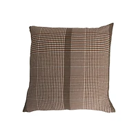 Hello Honey® Brown Woven Cotton Pillow
