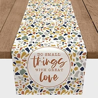 Do Small Things with Great Love Outdoor Table Runner