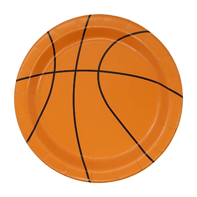 7" Basketball Paper Snack Plates, 10ct. by Celebrate It™