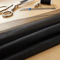 40 yd. Full Bolt: Black Shiny Tulle