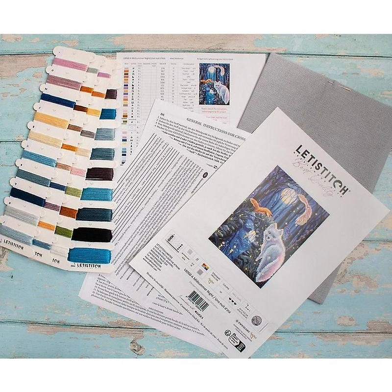 LetiStitch A Midsummer Night Counted Cross Stitch Kit