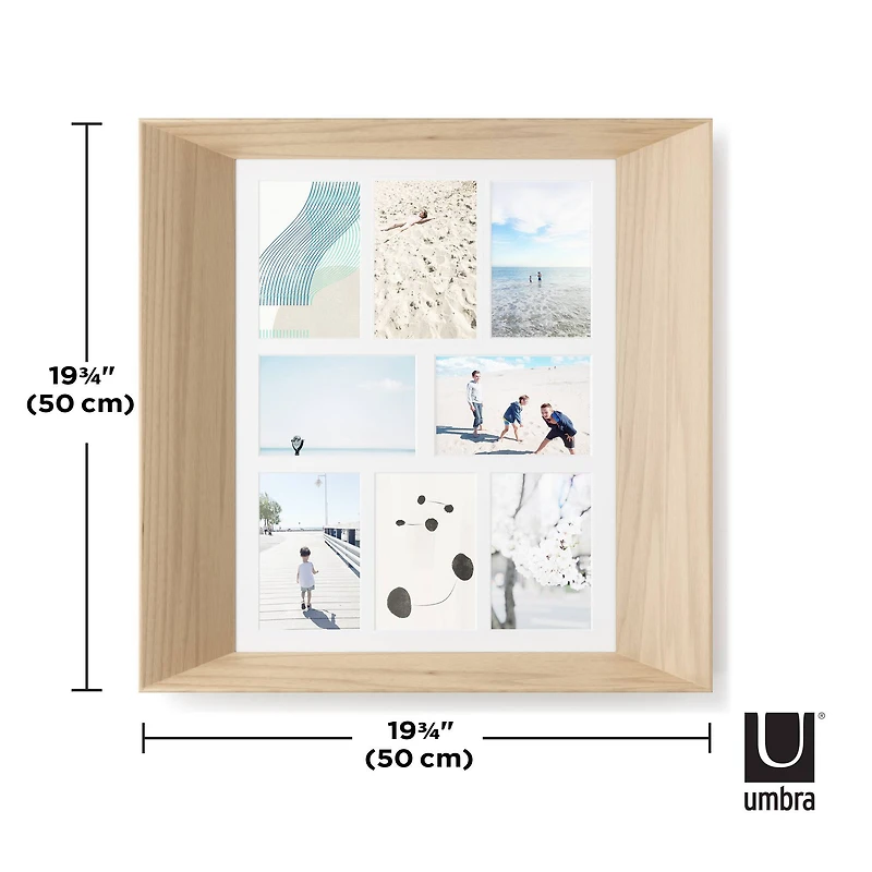 Umbra Lookout 4" x 6" Natural Wall Multi-Picture Frame