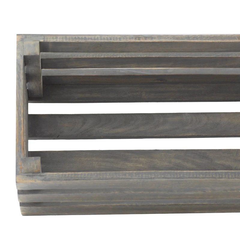 Brown Mango Wood Farmhouse Tray Set