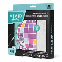 VIVID by Brea Reese® Disco Acrylic Paint-by-Number Kit