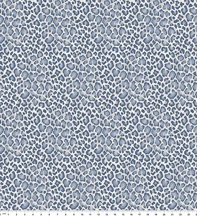 Springs Creative Modern Coastal Russo Raffia Chambray Blue Fabric