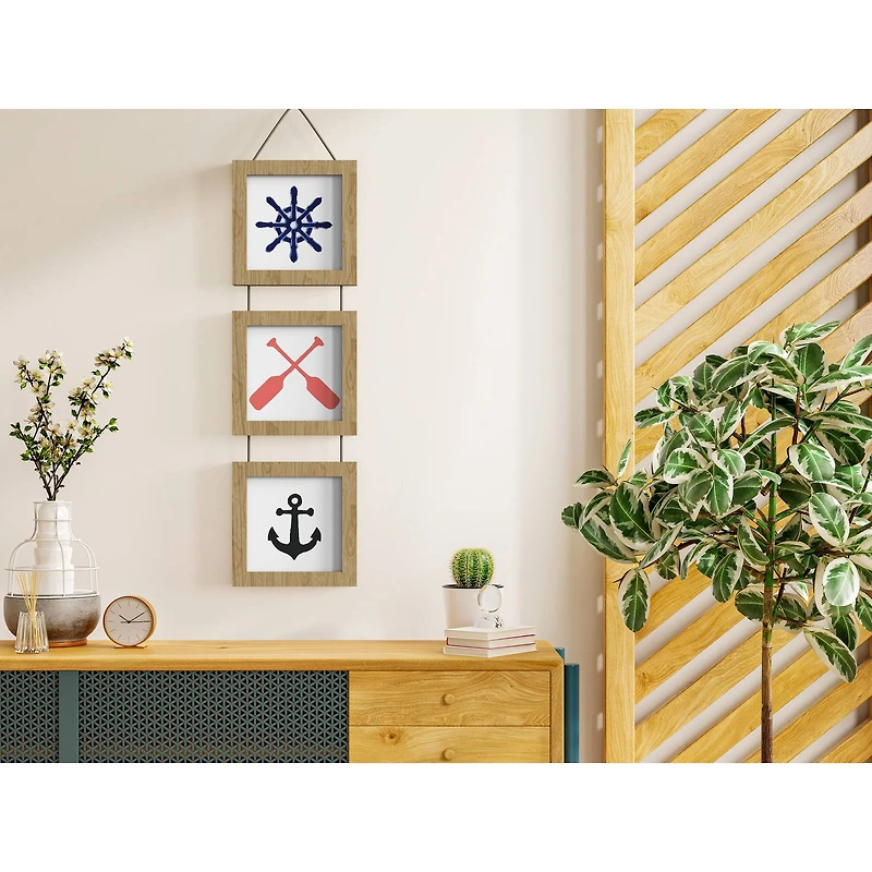 Hampton Art™ Rustic 6" x 6" Framed Hanging Trio