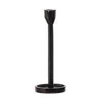 Hello Honey® 10'' Black Cast Iron Taper Candle Holder