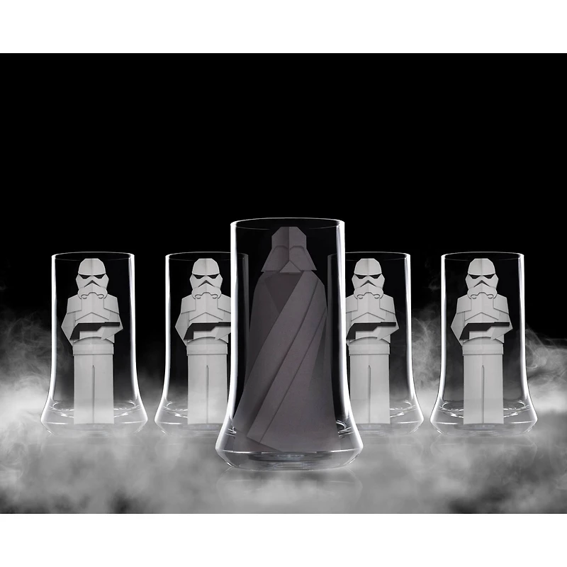 JoyJolt® Star Wars™ 18.5oz. Beware Of the Dark Side Tall Drinking Glasses, 2ct.