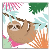 Lazy Sloth Canvas Wall Art