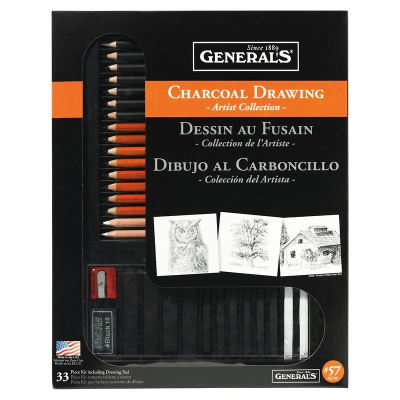 General's® Charcoal Drawing Pencil Set