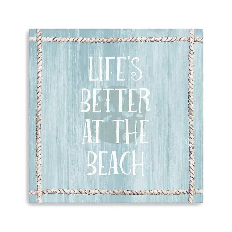 At the Beach Canvas Giclee