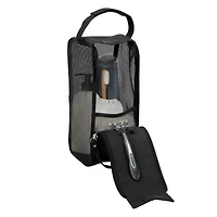 Simplify Black Hanging Mesh Toiletry Bag