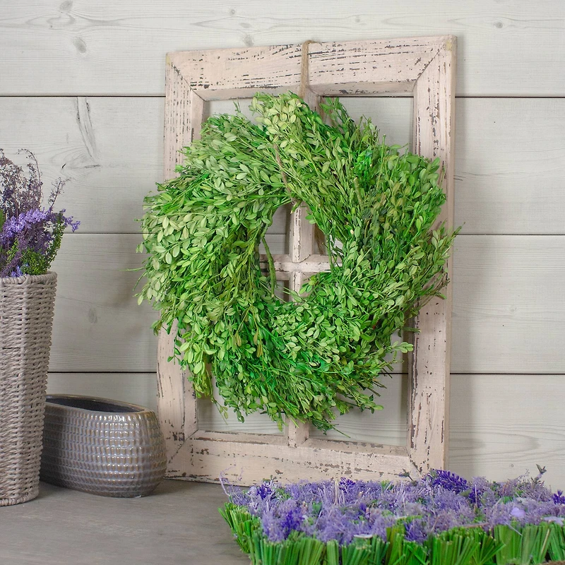 15" Green Foliage Artificial Spring Wreath
