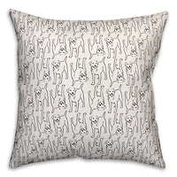 Lab Pattern Throw Pillow