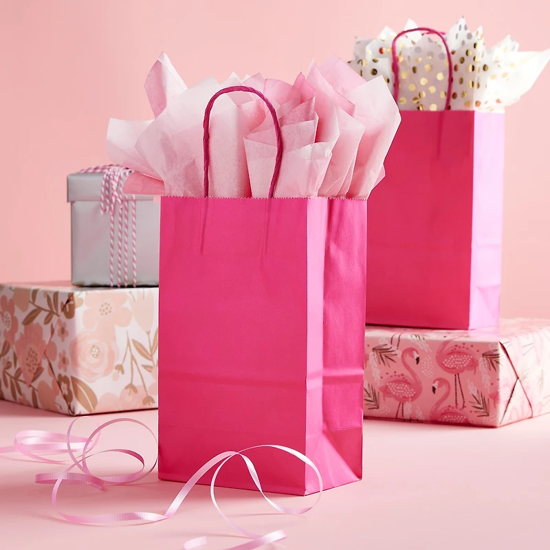 Small Magenta Paper Bags by Celebrate It™