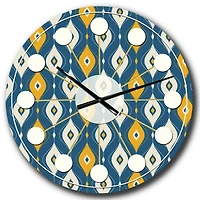 Designart 'Retro Abstract Pattern Ii Mid-Century Modern Wall Clock