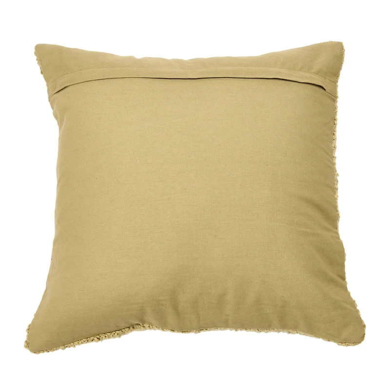 Hello Honey® 20'' Brown Square Boucle Cotton Pillow Cover