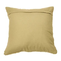 Hello Honey® 20'' Brown Square Boucle Cotton Pillow Cover