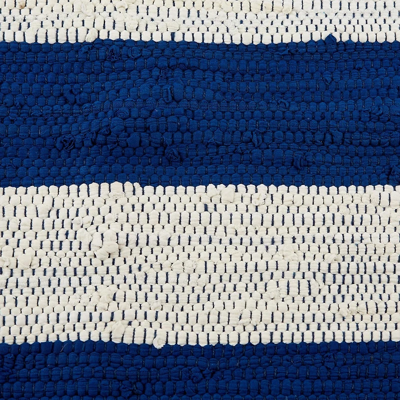 DII® Navy & White Stripe Rag Rug, 2ft. x 3ft.