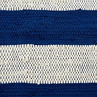 DII® Navy & White Stripe Rag Rug, 2ft. x 3ft.