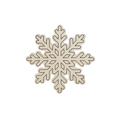 4.75" Wood Snowflakes, 6ct. by Creatology™
