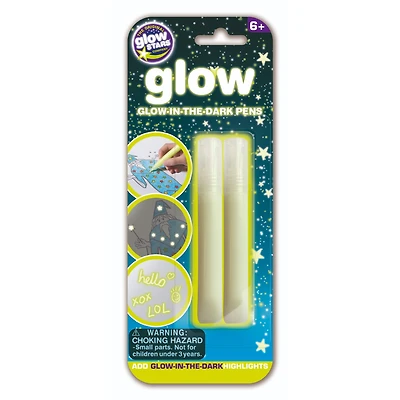 Brainstorm The Original Glowstars Glow-in-the-Dark Markers, 2ct.