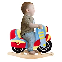 Toy Time Plush Ride-On Rocking Motorcycle