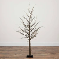 5ft. Pre-Lit Artificial Christmas Twig Tree, Warm White LED Lights