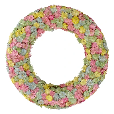 10" Multicolor Daisy Wreath