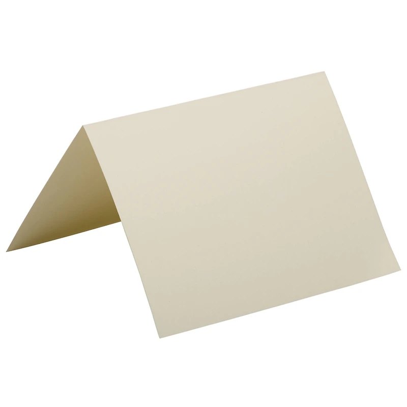JAM Paper A6 Ivory Wove Strathmore Foldover Cards, 50ct.