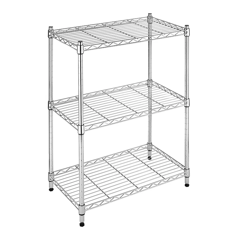 Whitmor 3-Tier Supreme Small Chrome Shelves