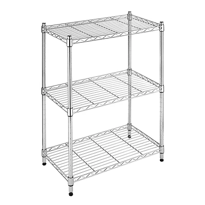 Whitmor 3-Tier Supreme Small Chrome Shelves