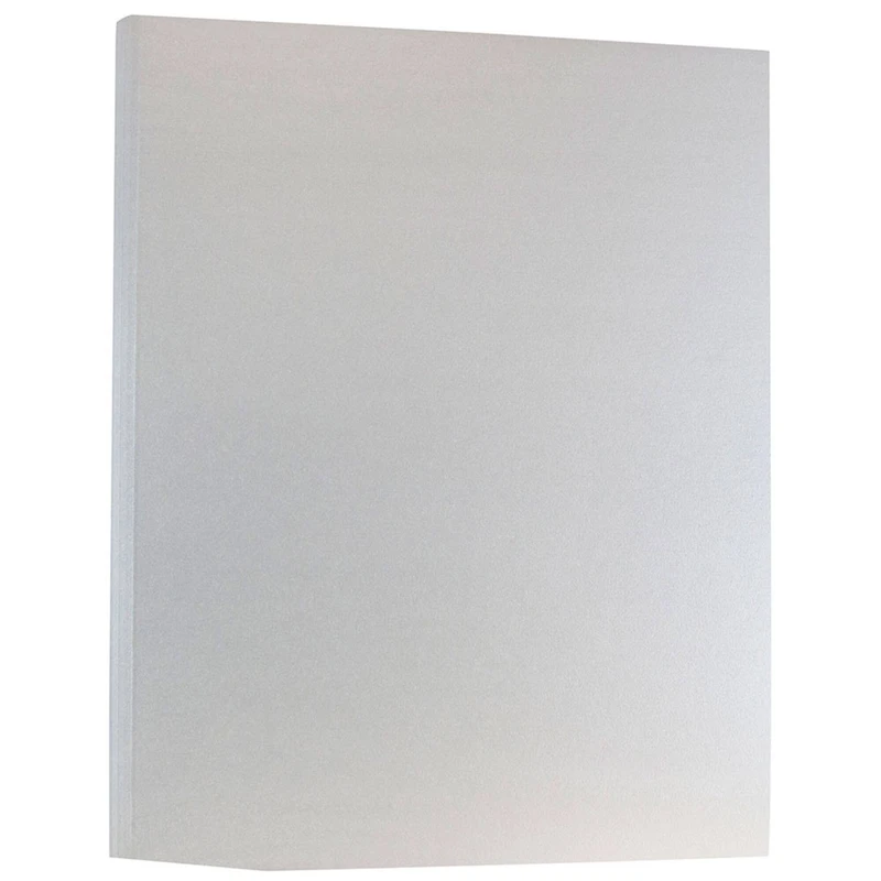 JAM Paper Stardream Metallic Silver 8.5" x 11" Paper, 100 Sheets