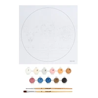 Dogs Paint-by-Number Round Plywood Surface Kit by Artist's Loft®