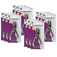Charles Leonard 1-Hole Paper Punch, 12ct.