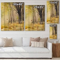 Designart - Bright Sunshine Through The Forest Trees II