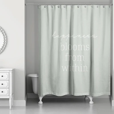 Happiness from Sage 71" x 74" Shower Curtain