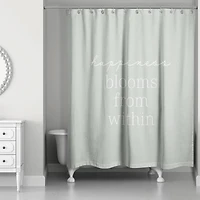 Happiness from Sage 71" x 74" Shower Curtain
