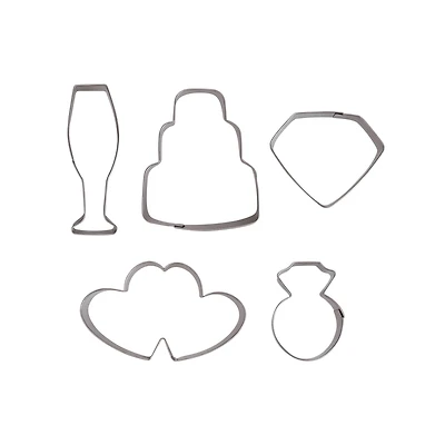 Wedding Stainless Steel Mini Cookie Cutter Set by Celebrate It®