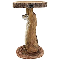 Design Toscano 20.5" Kalahari Meerkat Maitre d's Sculptural Side Table