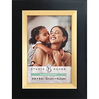Expressions™ Black Frame with Gold Inner Trim by Studio Décor