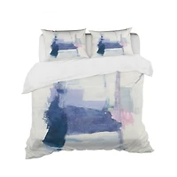 Designart 'Blue Interlude' Geometric Bedding Set