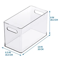 13" x 6.5" Clear Storage Bin with Handles by Simply Tidy™