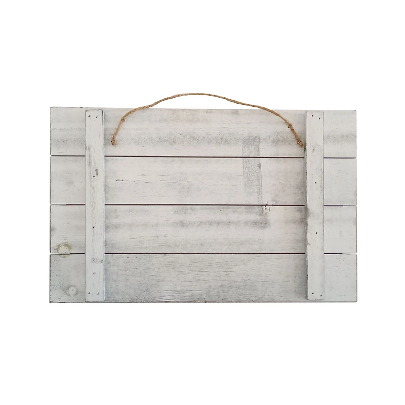 17" Whitewashed Plaque by Make Market™, 2ct.