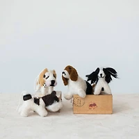 Hello Honey® Handmade Wool Felt Dog Ornament Set