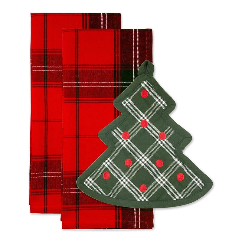 DII® Christmas Tree Potholder Gift Set